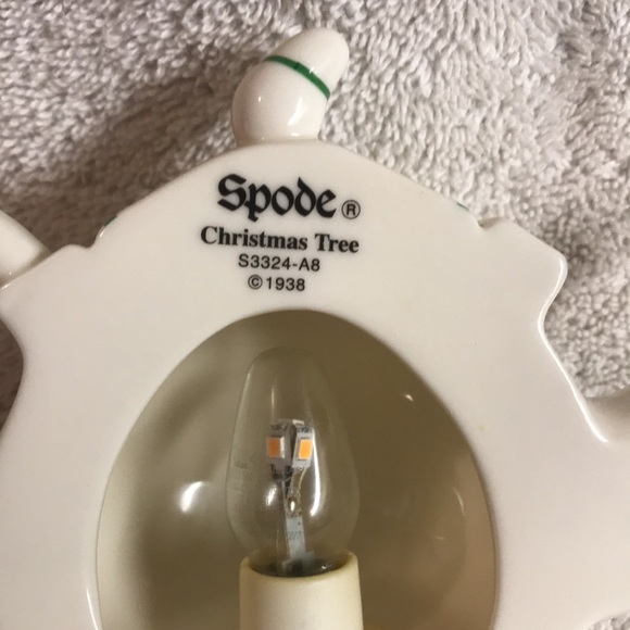 Spade Christmas Tree Tea Pot Ceramic Nightlight - Pre Owned - Picture 3 of 4